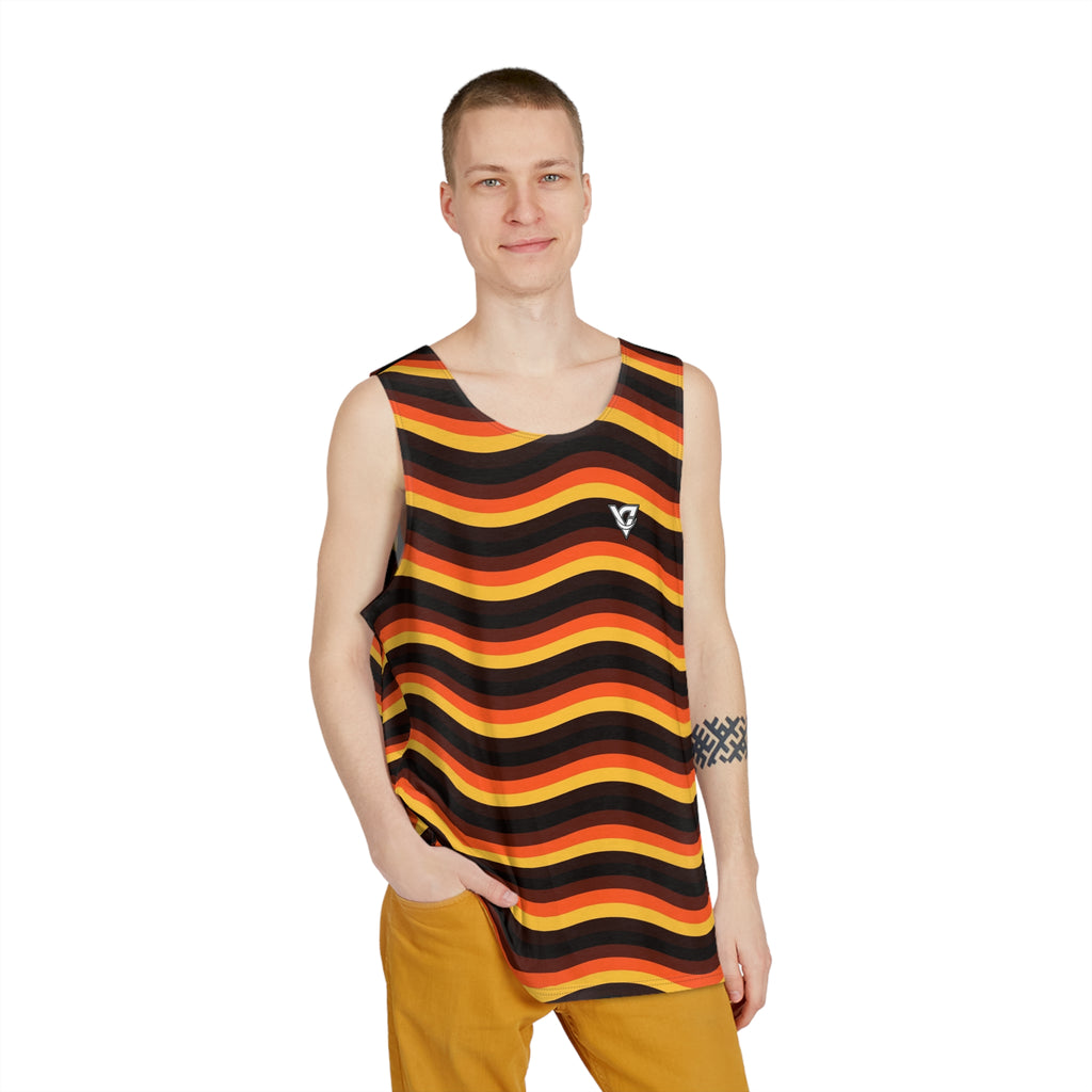 Bonfire Wave Men's Athletic Tank