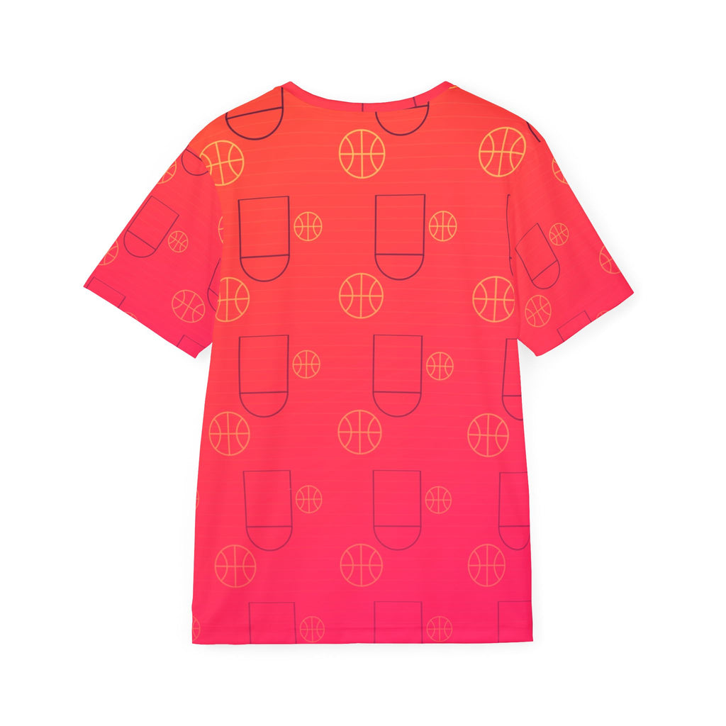 Basketball Sunset Fade Court Seam Men's Sports Jersey