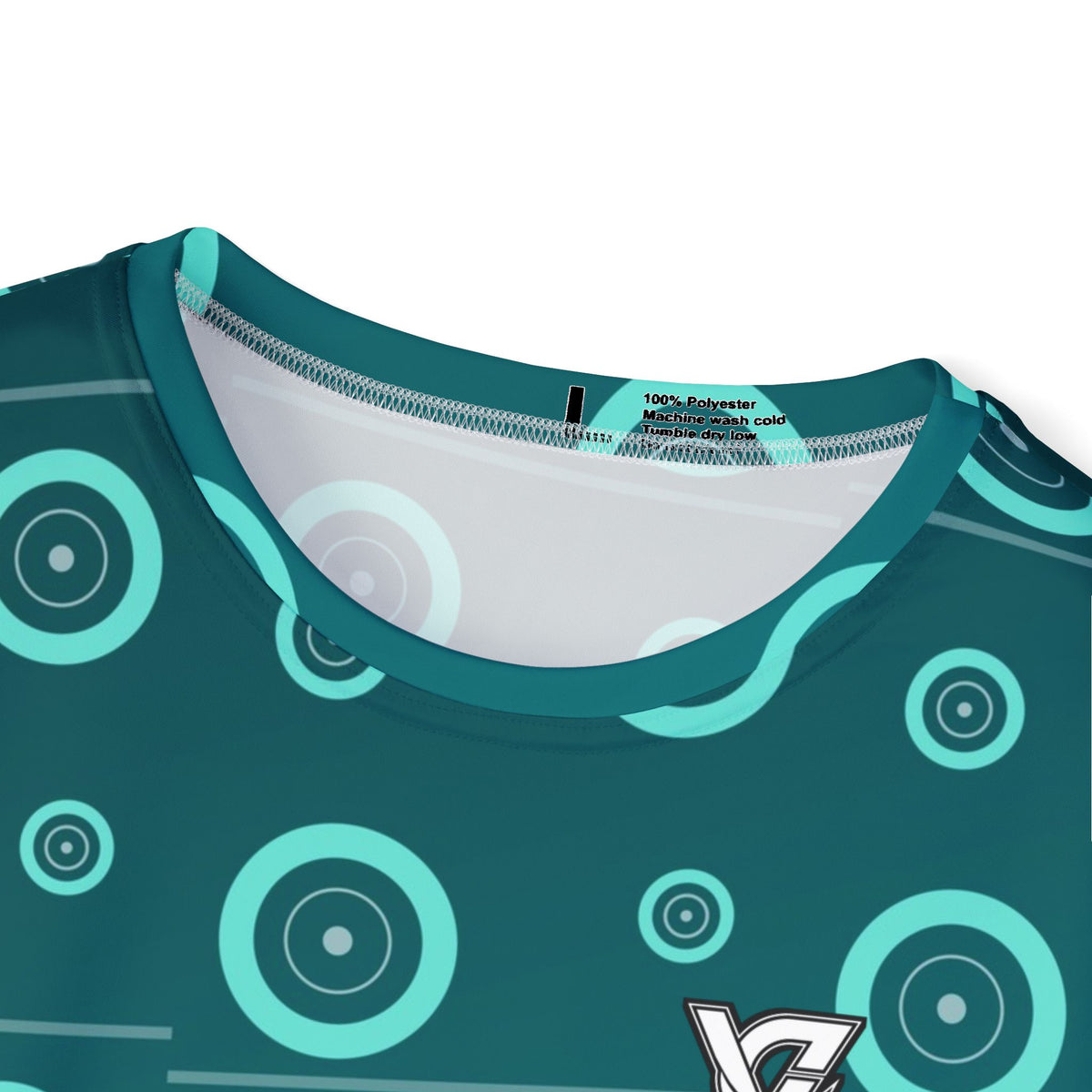 Training & Gym Teal Wave Iron Plate Men's Sports Jersey