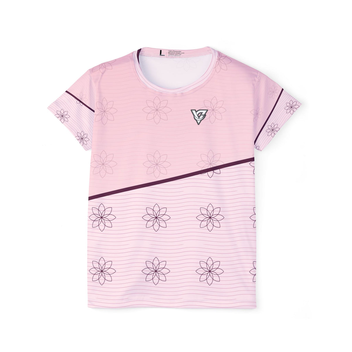 Yoga Blush Rose Flow Lotus Women's Sports Jersey