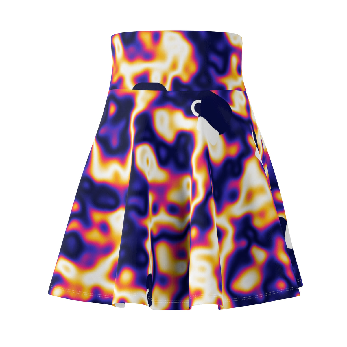 Combat Sports Royal Flame Marble Flow Women's Athletic Skater Skirt