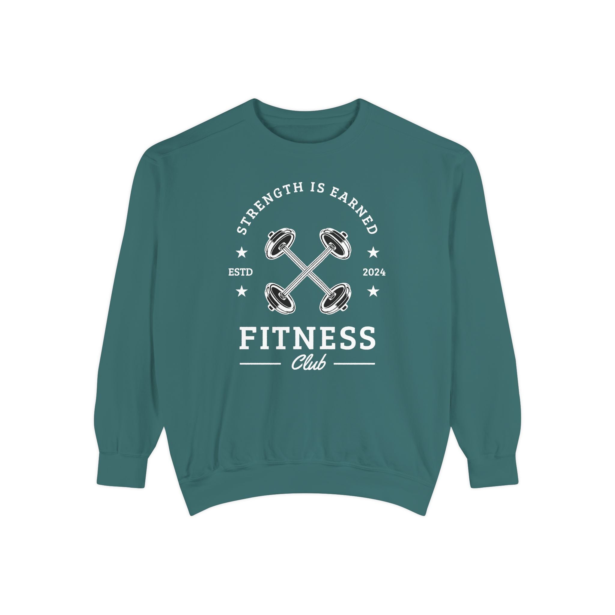 Fitness Club Sweatshirt | "Strength Is Earned" Crewneck