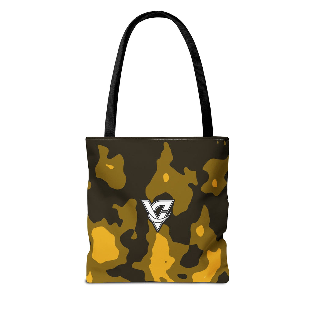Mustard Magma Tote Bag — All-Over Print Gym & Everyday Tote