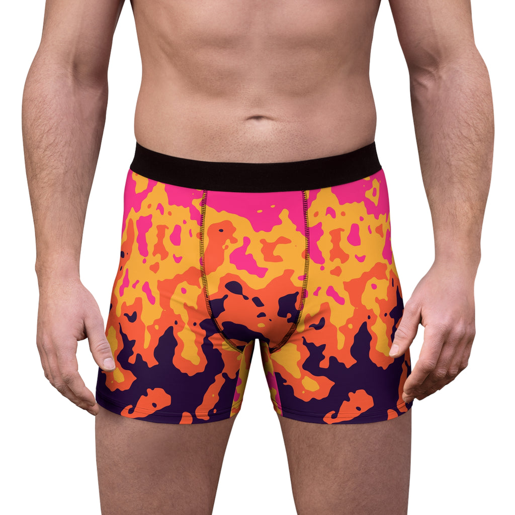 Sunset Magma Men's Boxer Briefs — Performance Underwear