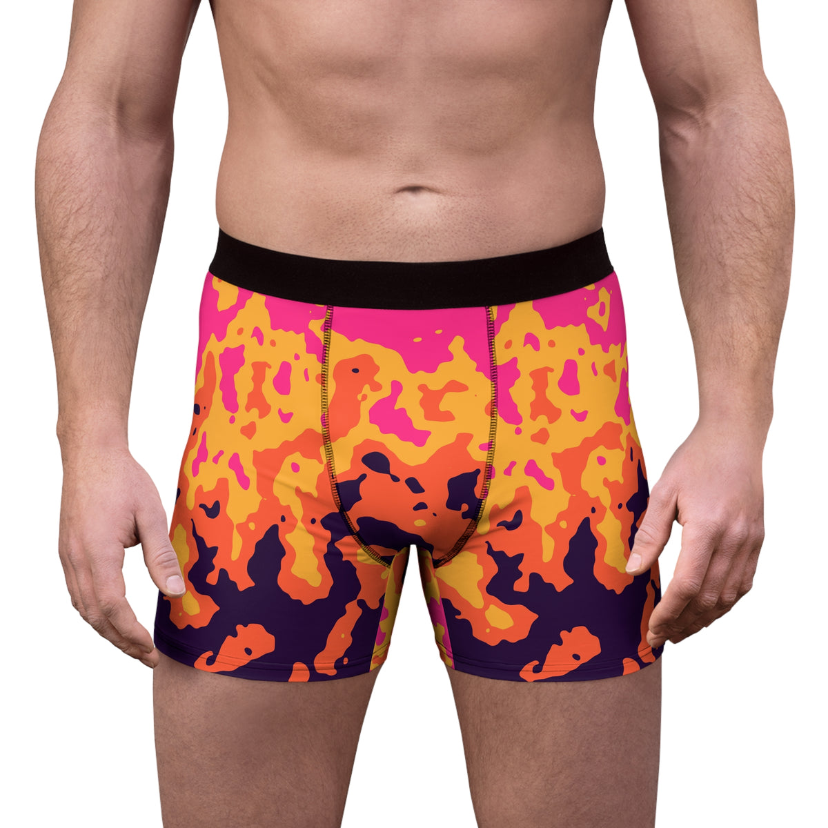 Sunset Magma Men's Boxer Briefs — Performance Underwear
