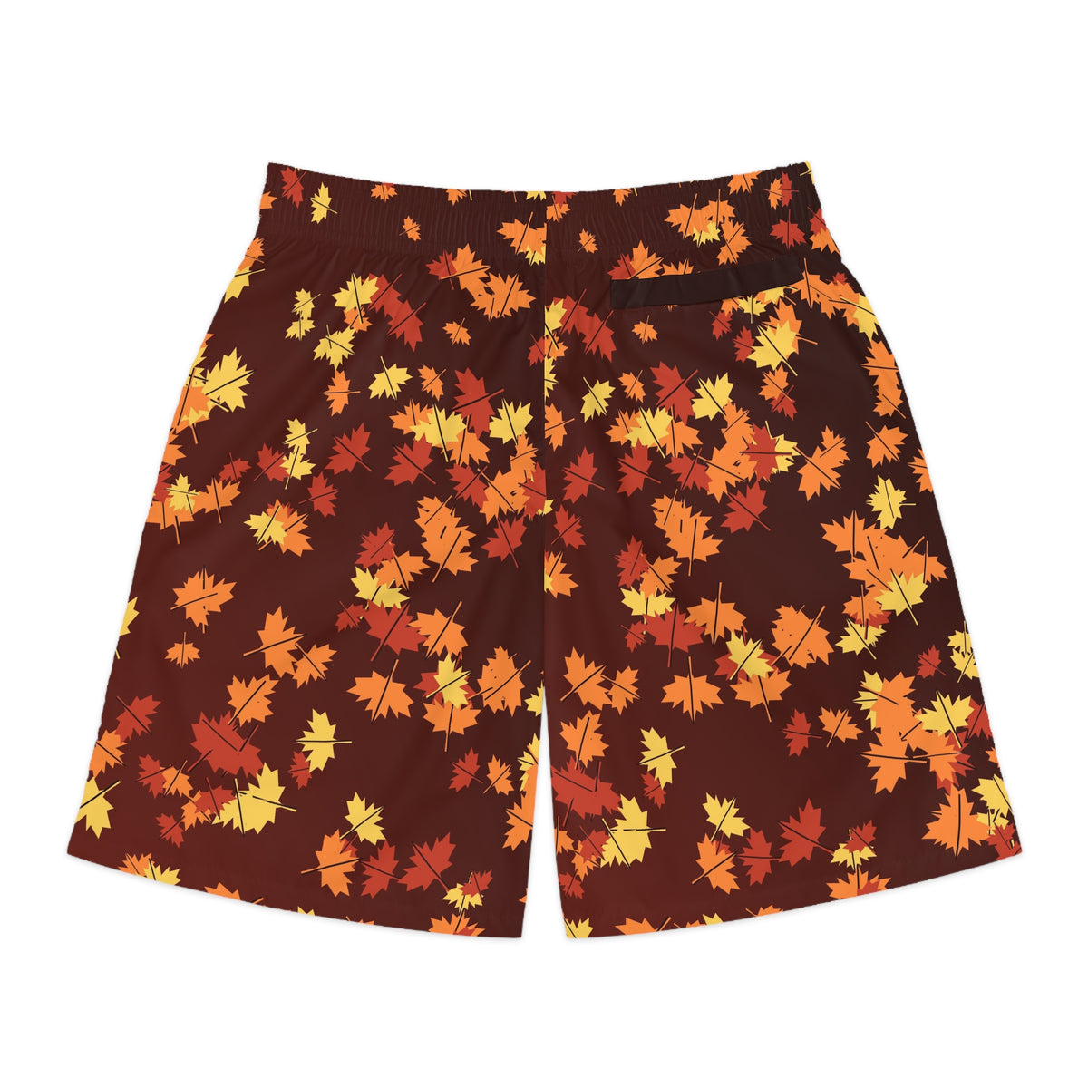 Men's Sunset Orchard Falling Leaves Performance Jogger Athletic Shorts with Pockets