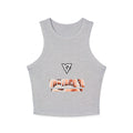 Peach Tie-Dye Women's Racerback Tank
