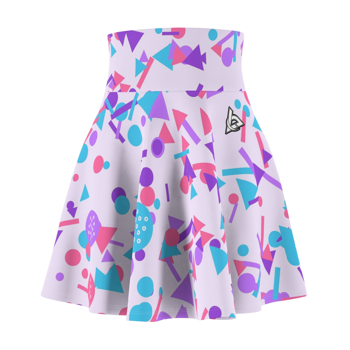 Golf Lilac Wave Confetti Pop Women's Athletic Skater Skirt