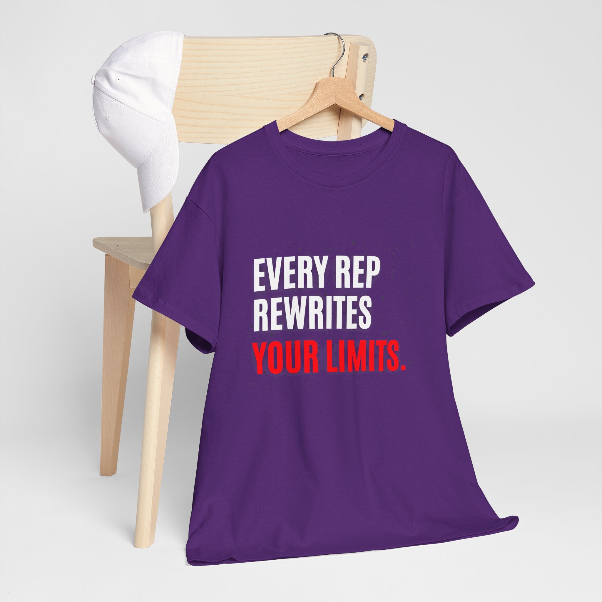 Every Rep Rewrites Your Limits | Motivational Gym T-Shirt