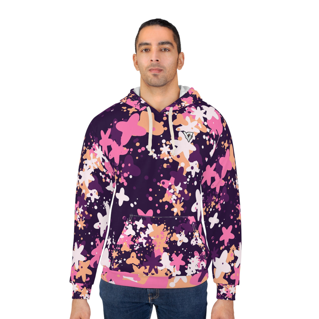 Pink Splatter Women's Pullover Hoodie