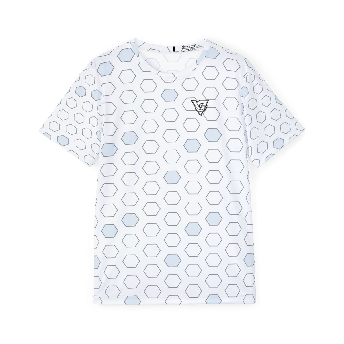 Soccer Arctic White Hex Pitch Men's Sports Jersey