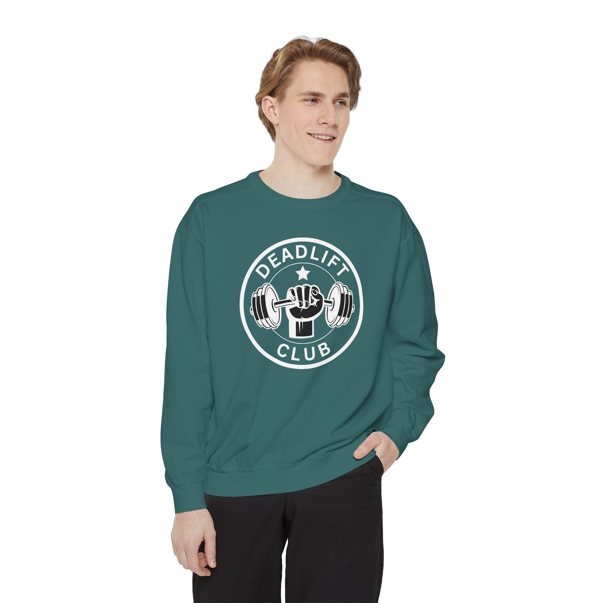 Deadlift Club Sweatshirt | Vintage Weightlifting Crewneck