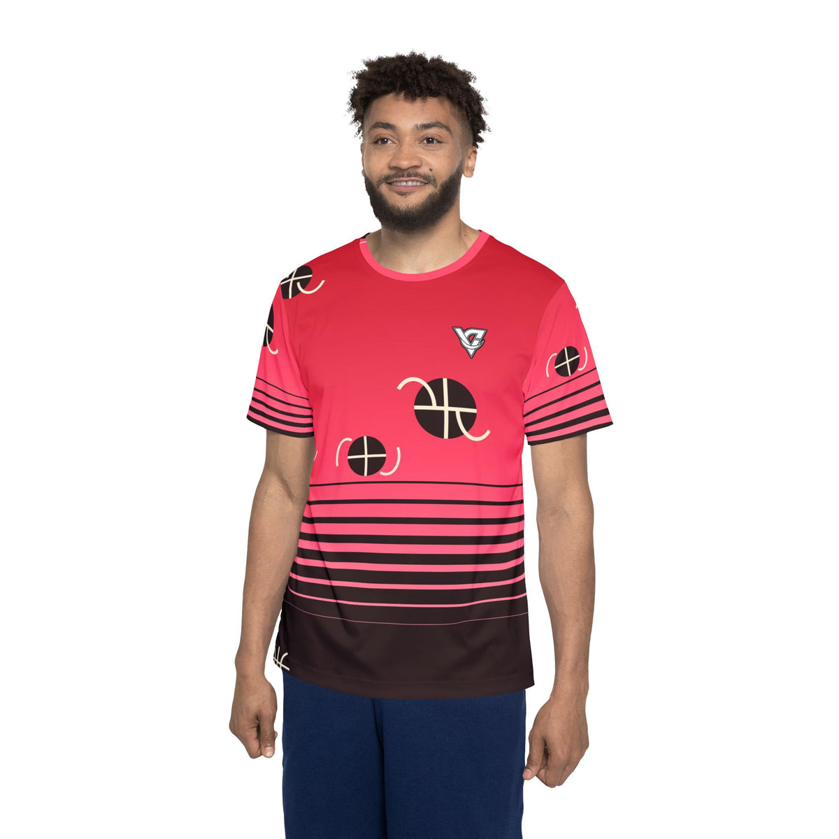 Basketball Ruby Rush Horizon Fade Men's Sports Jersey