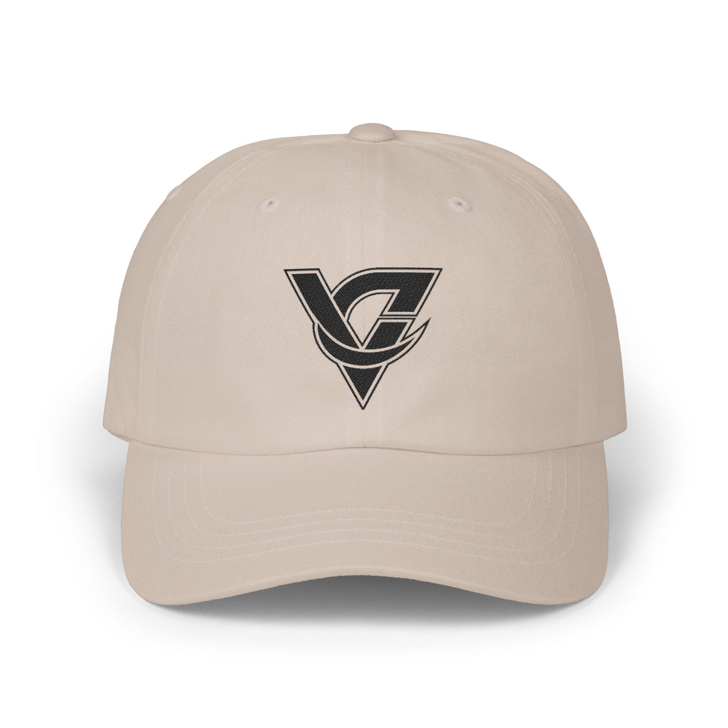 Dad Cap — Vintage Monogram Triangle Logo Embroidered Hat