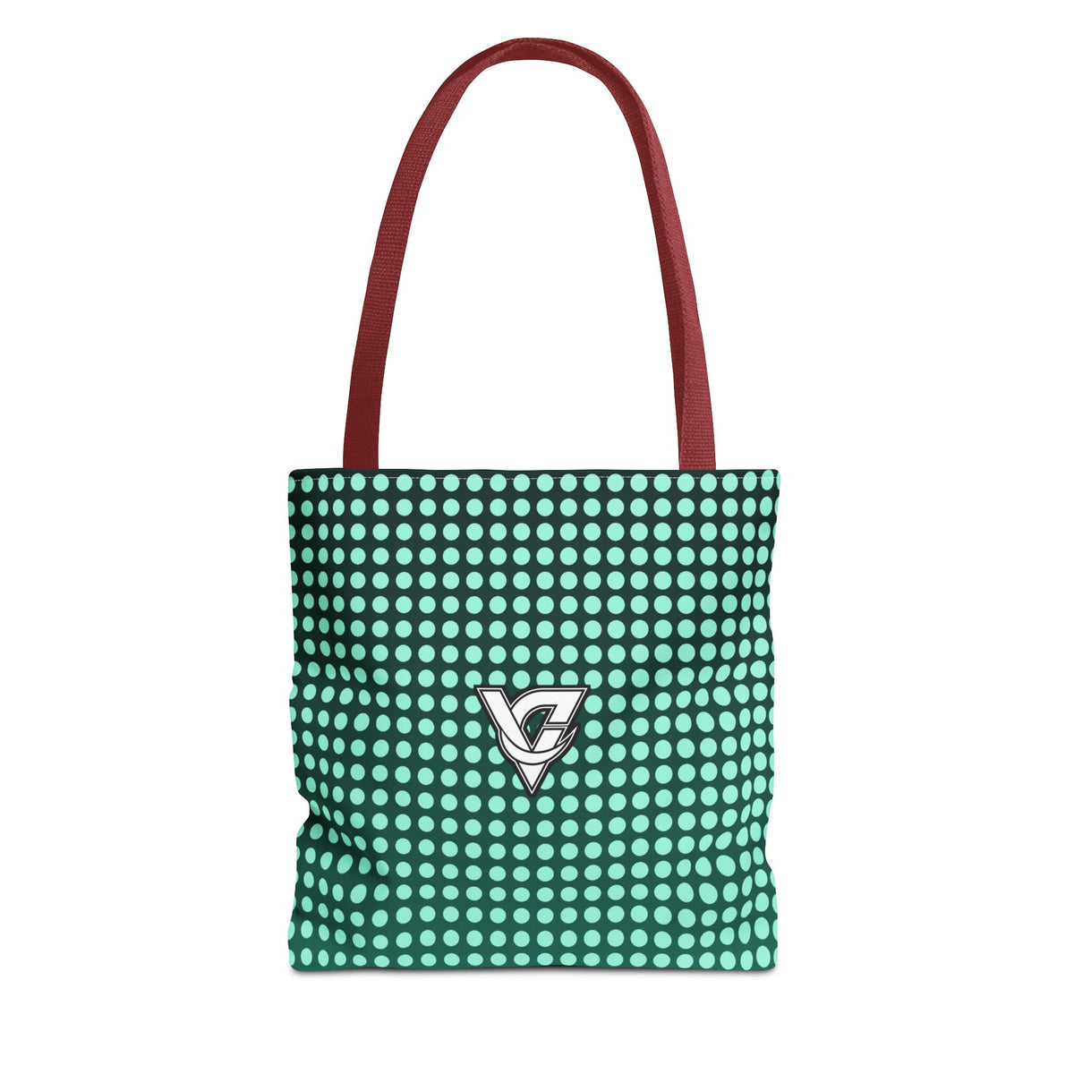 Mint Halftone Tote Bag — All-Over Print Gym & Everyday Tote