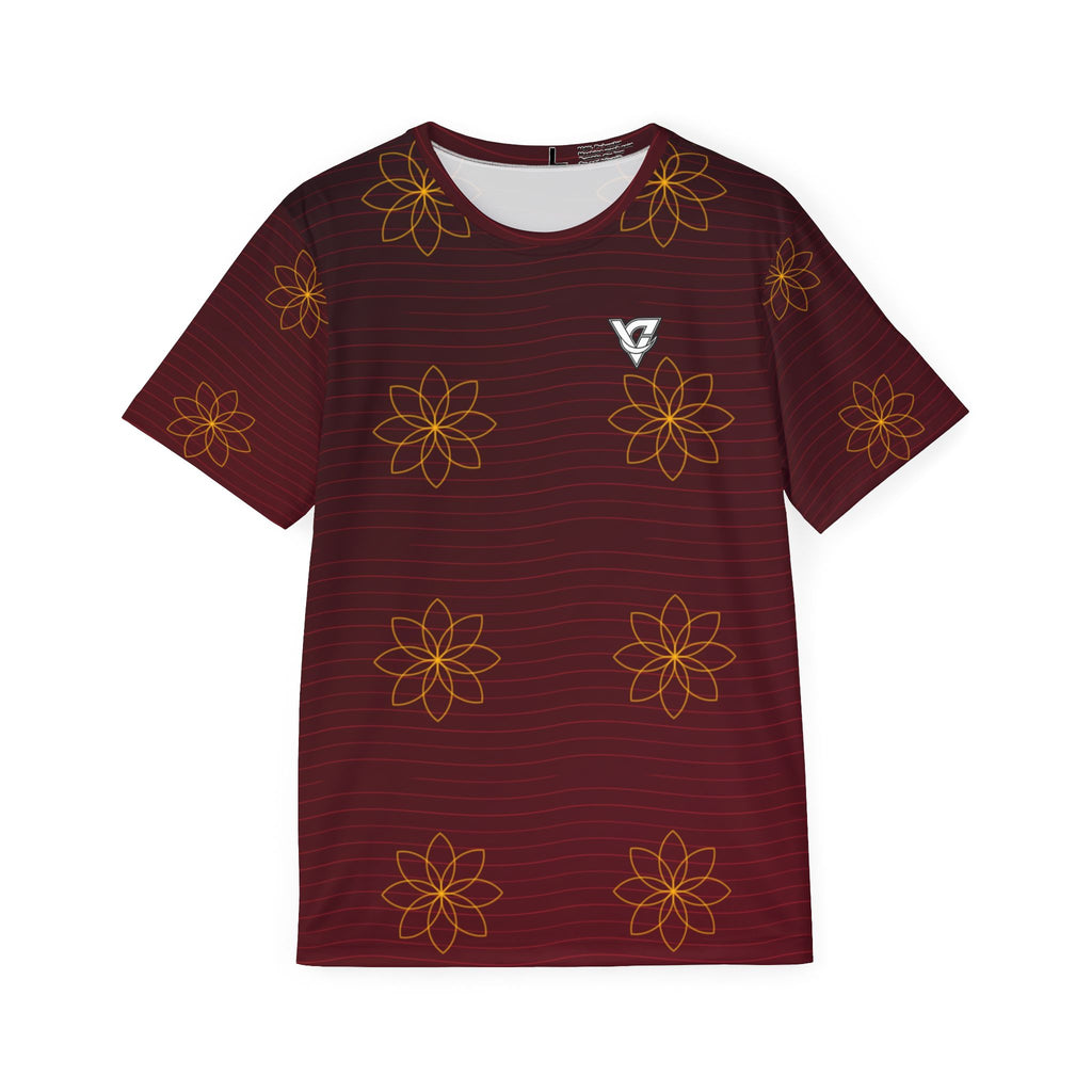 Yoga Crimson Blaze Flow Lotus Men's Sports Jersey