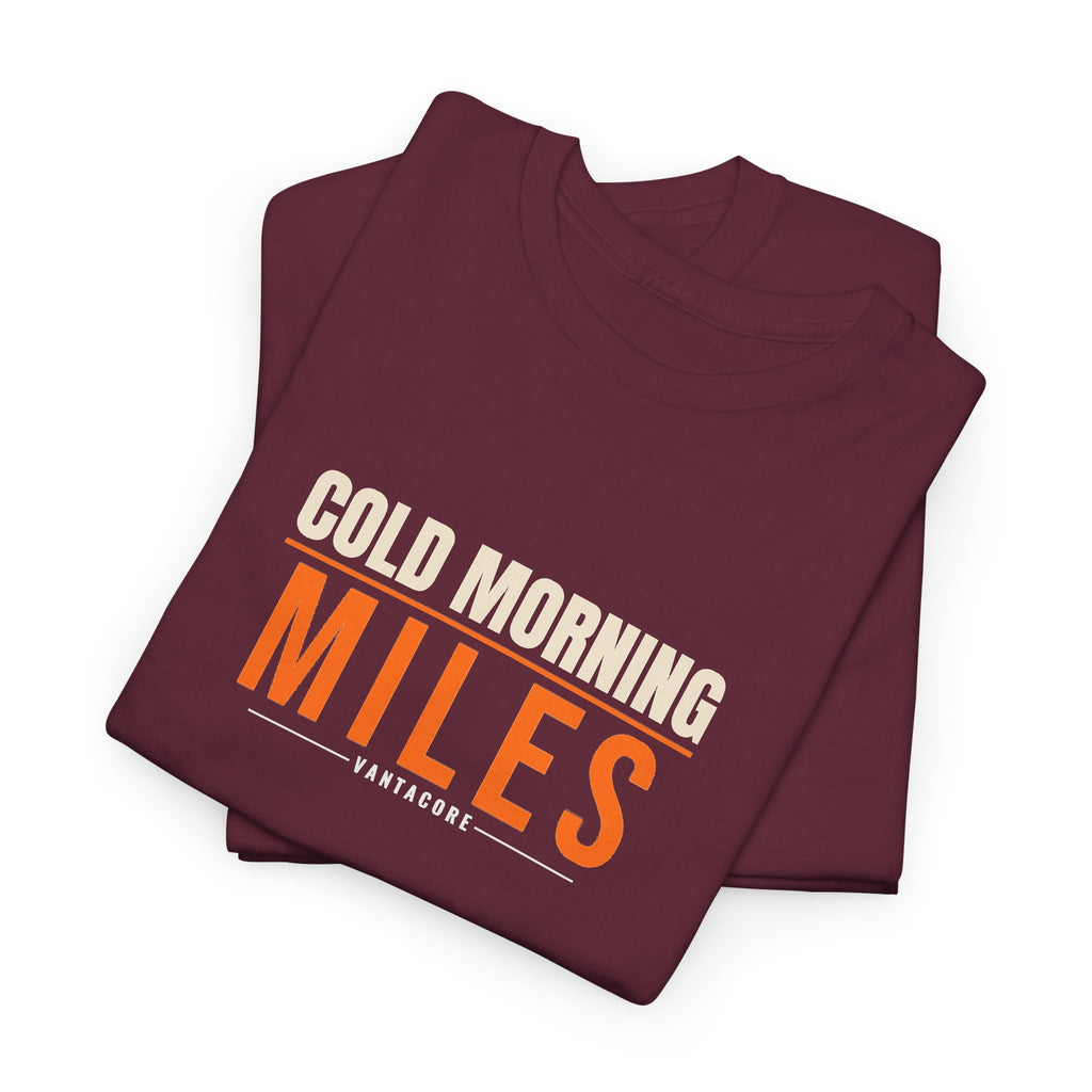 Cold Morning Miles | Men's Graphic Gym T-Shirt