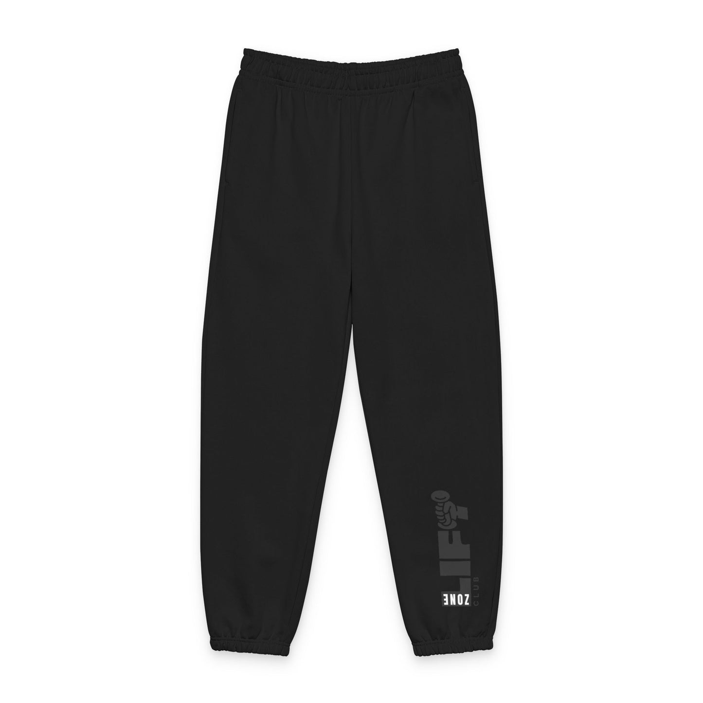 Beige VANTICOR Logo Sweatpants — Heavyweight Cozy Joggers
