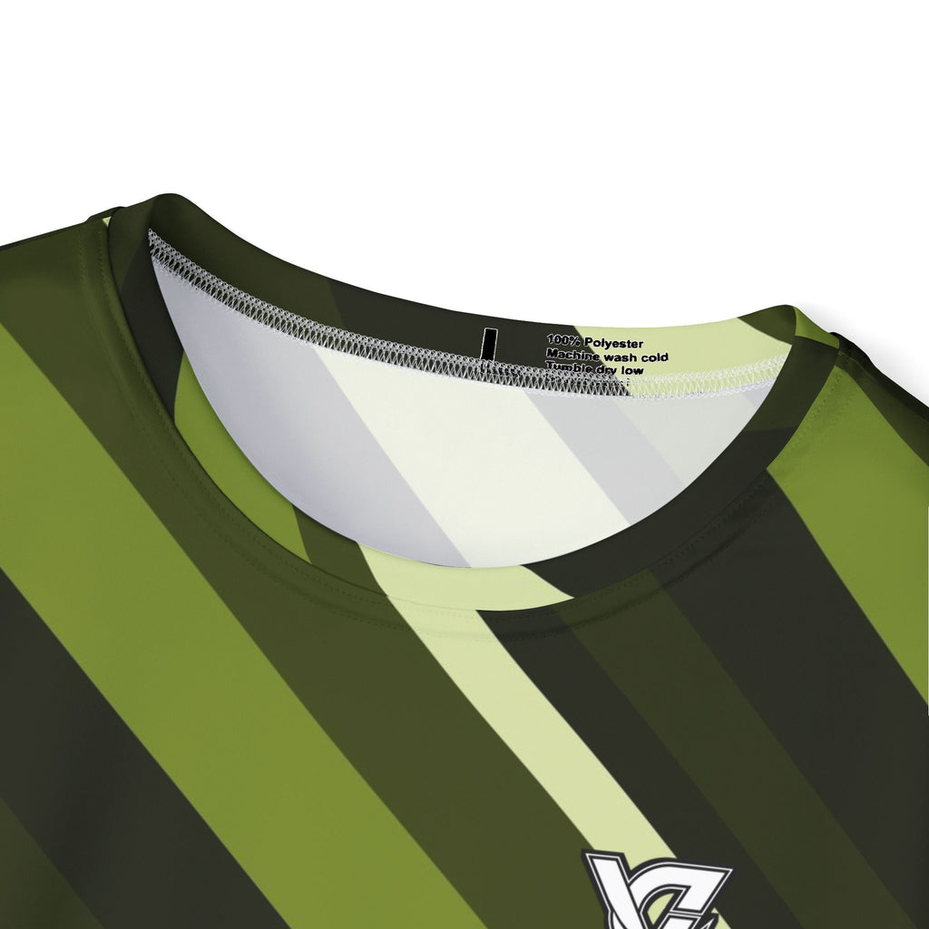 Olive Stripe Multipurpose Athletic Shirt
