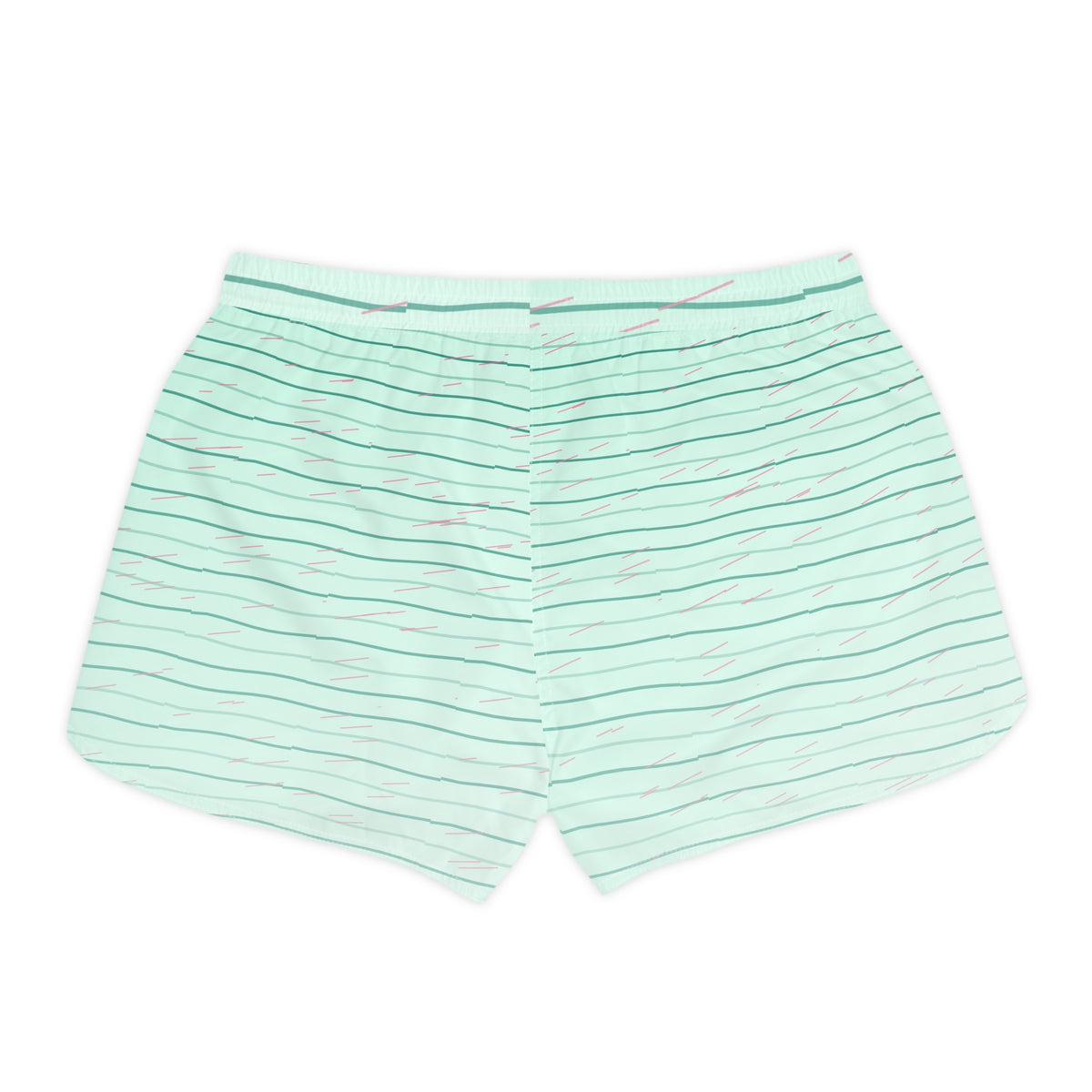 Running Mint Glow Pace Lanes Women's Athletic Shorts with Pockets