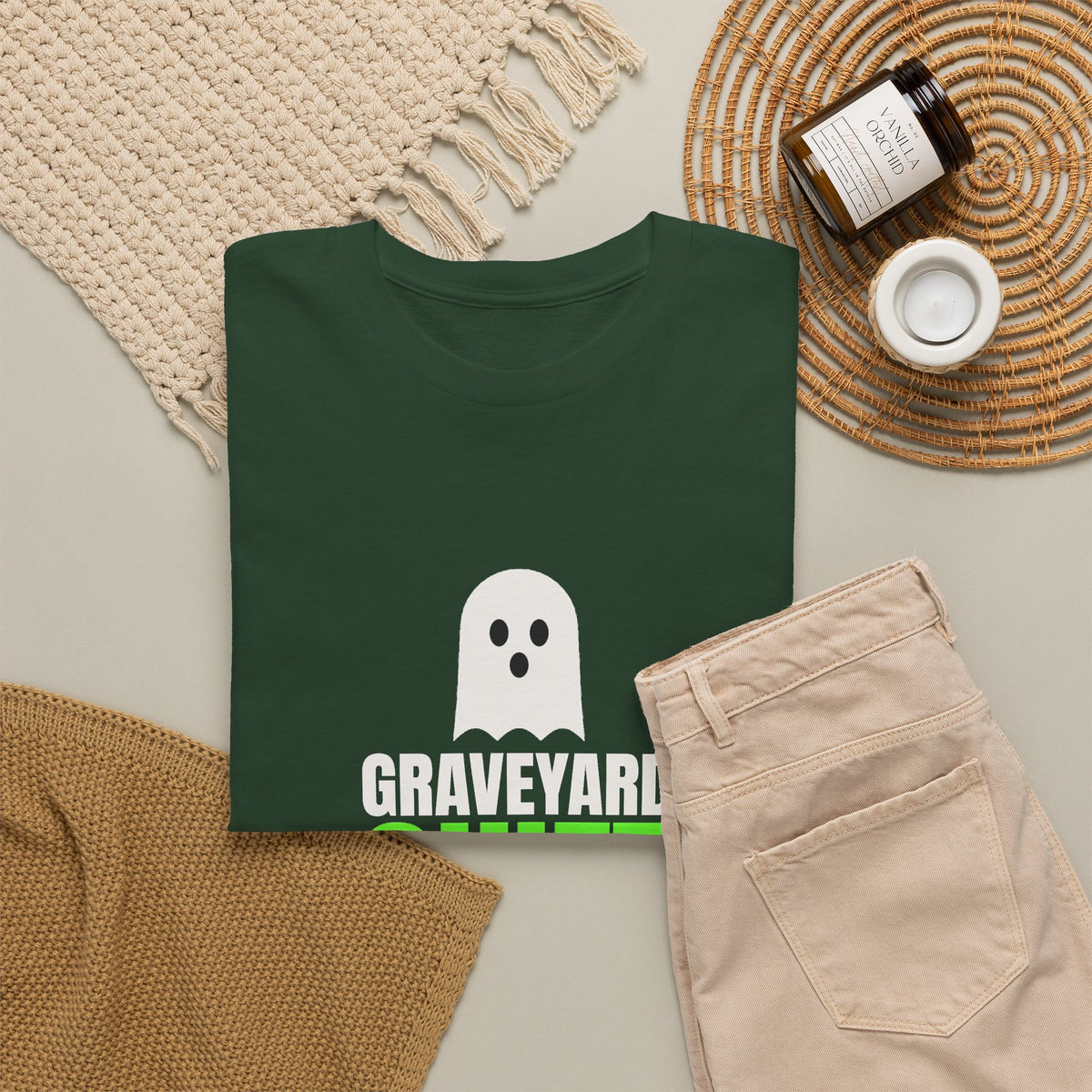 Graveyard Shift | Men's Halloween Graphic Gym T-Shirt