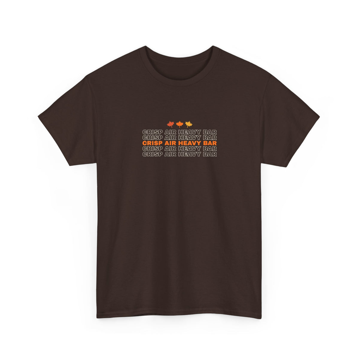 Crisp Air Heavy Bar | Men's Graphic Gym T-Shirt
