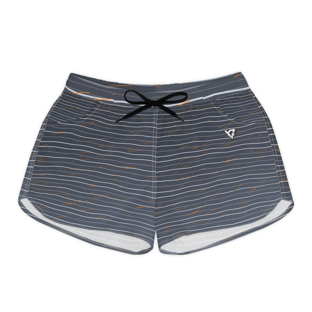 Running Slate Storm Pace Lanes Women's Athletic Shorts with Pockets