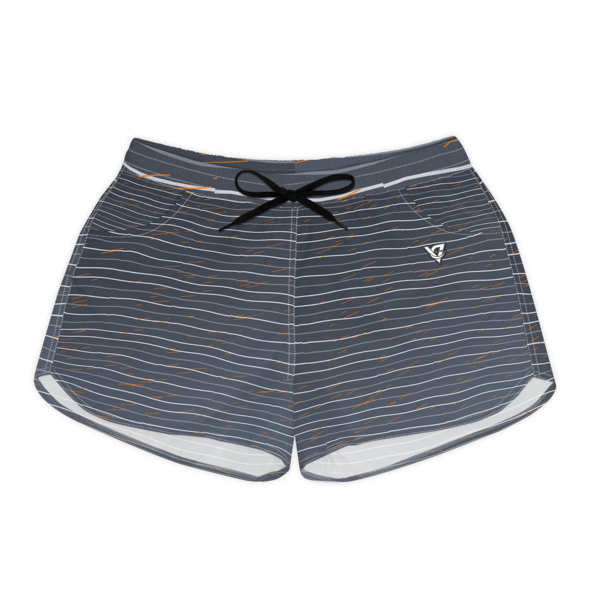 Running Slate Storm Pace Lanes Women's Athletic Shorts with Pockets