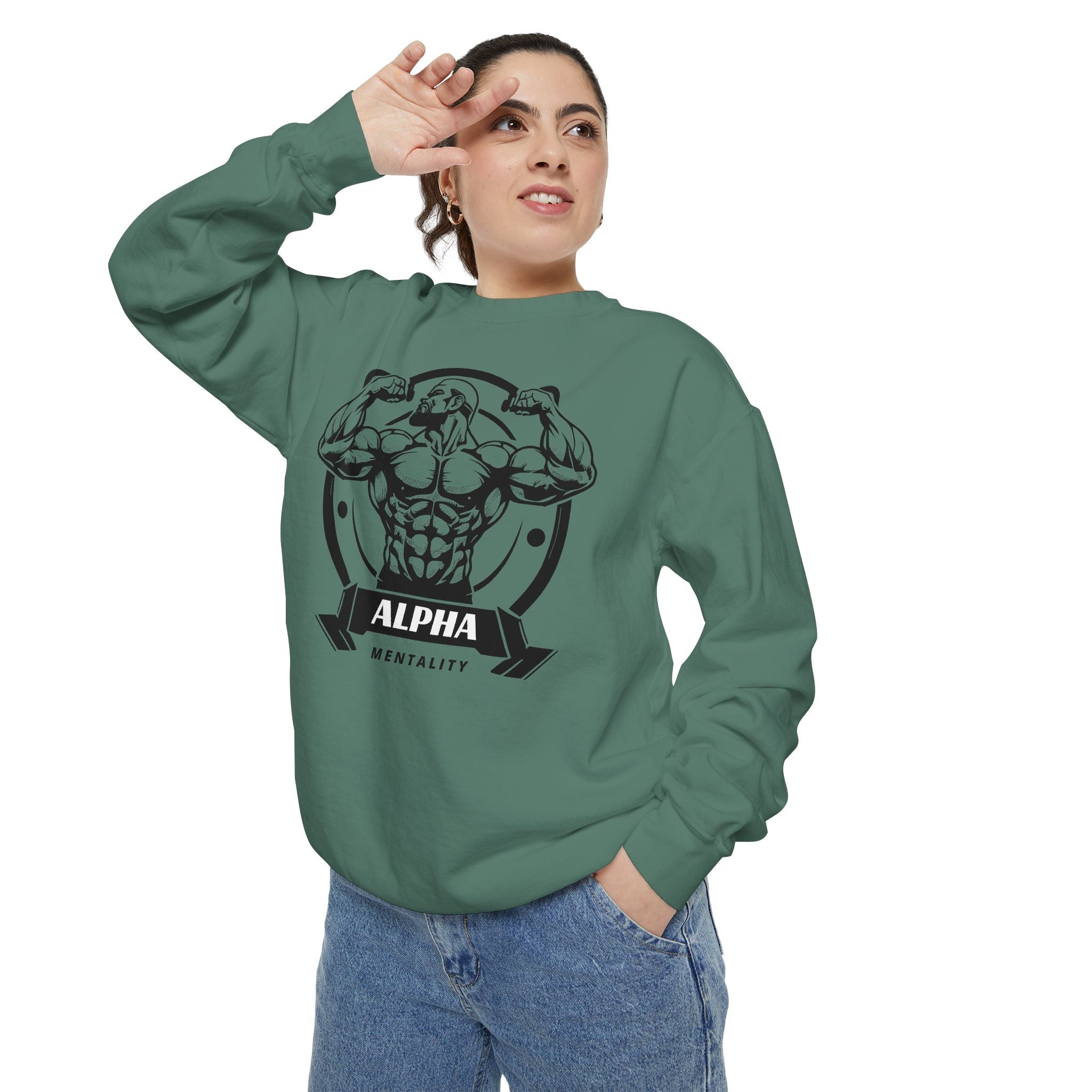 Alpha Mentality Sweatshirt | Muscular Gym Crewneck