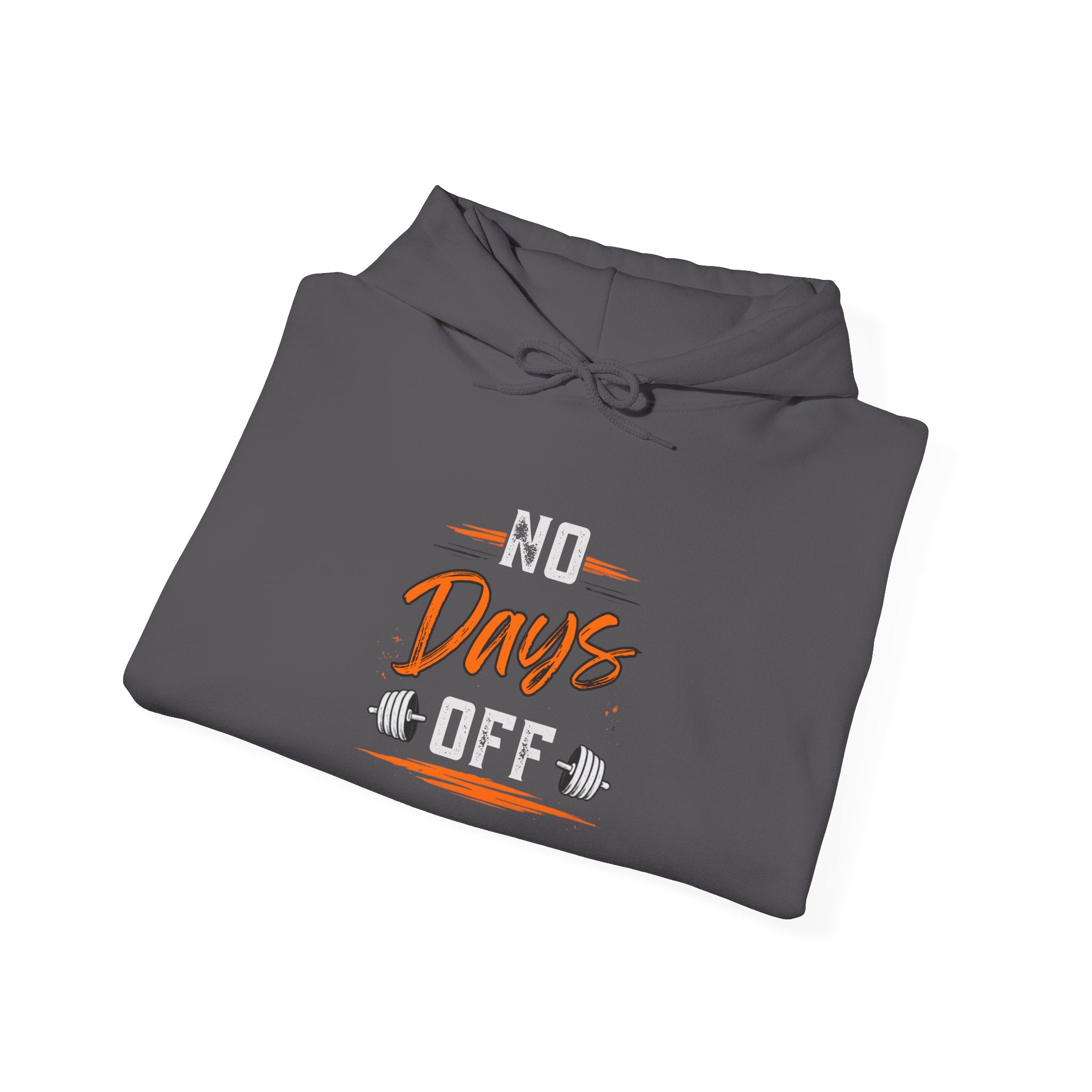 No Days Off | Heavy Hooded Sweatshirt