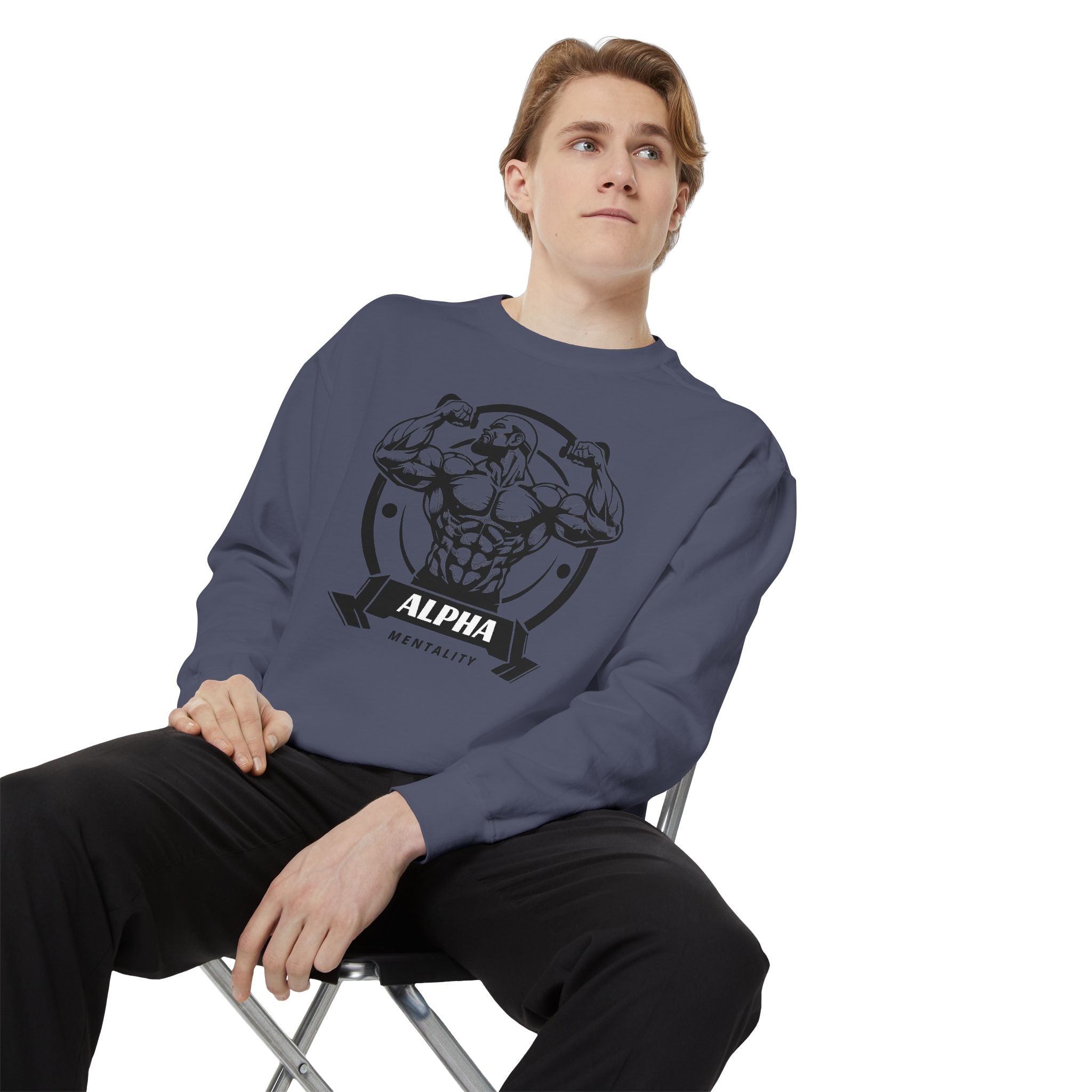 Alpha Mentality Sweatshirt | Muscular Gym Crewneck