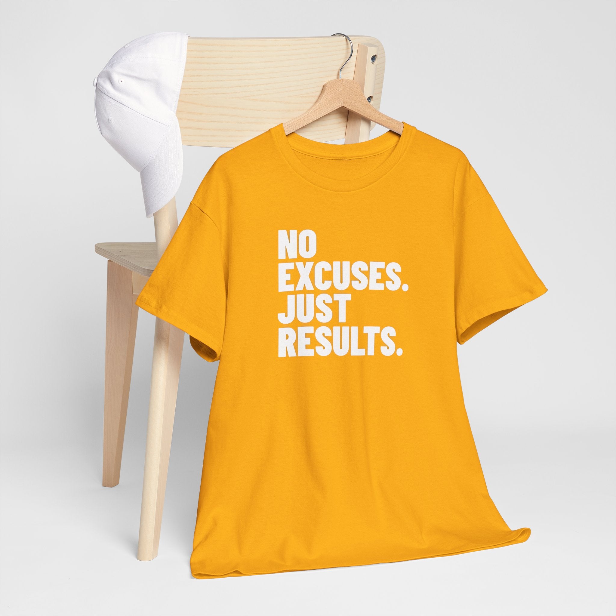 No Excuses Just Results | Motivational Fitness T-Shirt