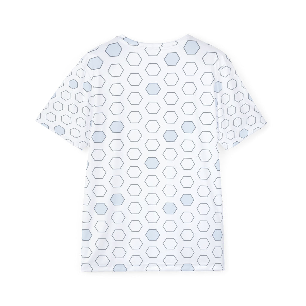 Soccer Arctic White Hex Pitch Men's Sports Jersey