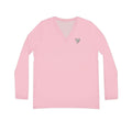 Blush Essential Women's Long Sleeve V-Neck Athletic Top