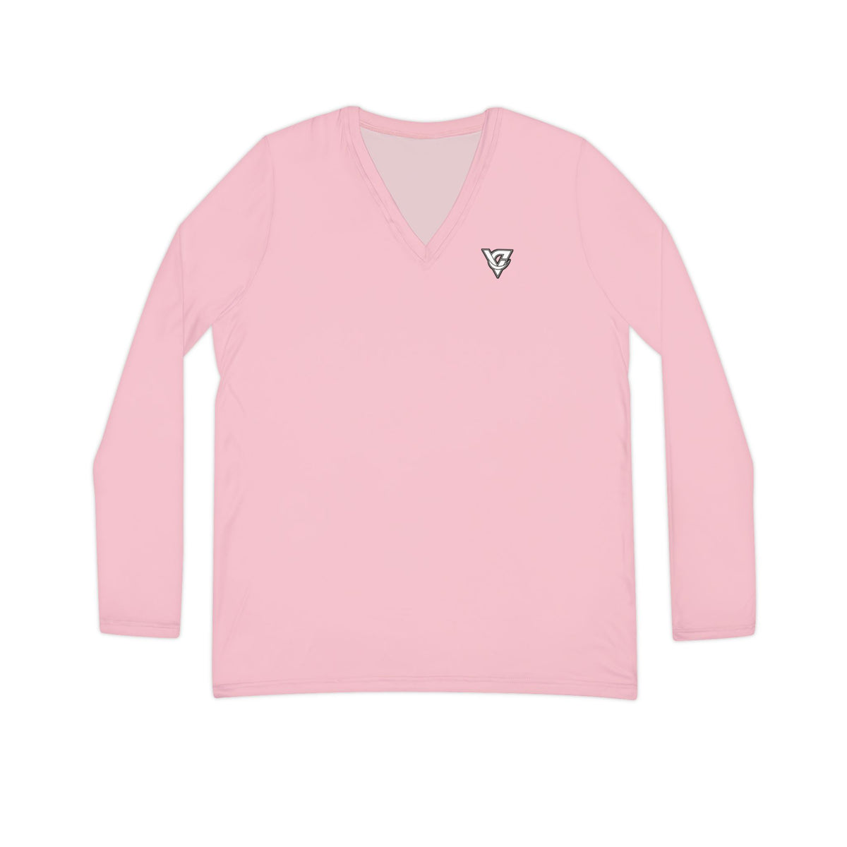 Blush Essential Women's Long Sleeve V-Neck Athletic Top