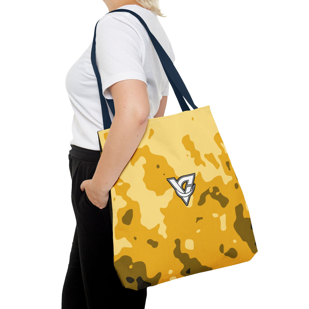 Mustard Magma Tote Bag — All-Over Print Gym & Everyday Tote