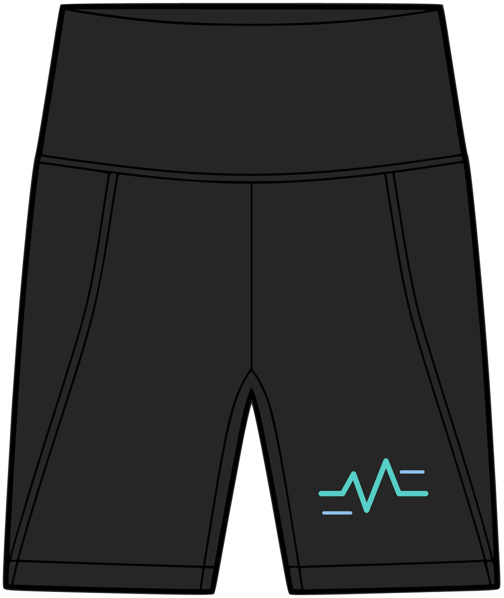 Turquoise Pulse | Women's Biker Shorts with Pockets