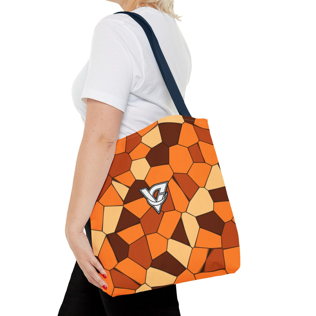 Pumpkin Mosaic Tote Bag — All-Over Print Gym & Everyday Tote