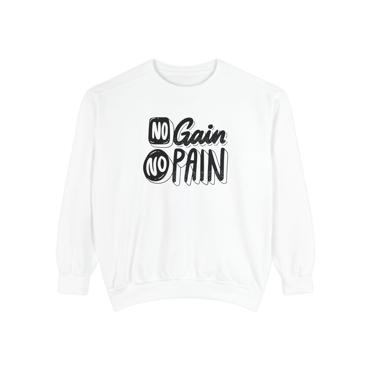 No Gain No Pain Sweatshirt | Motivational Fitness Crewneck
