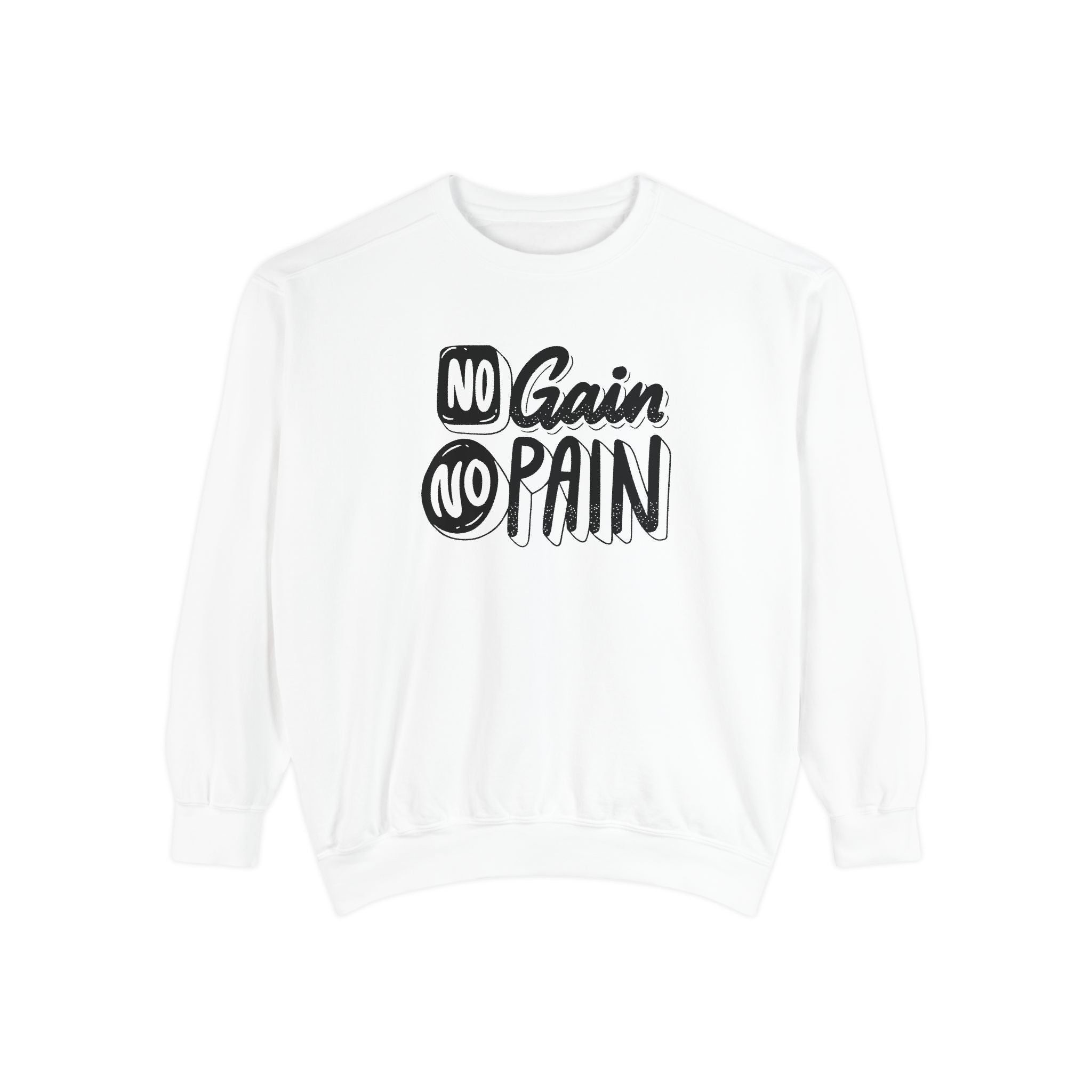 No Gain No Pain Sweatshirt | Motivational Fitness Crewneck