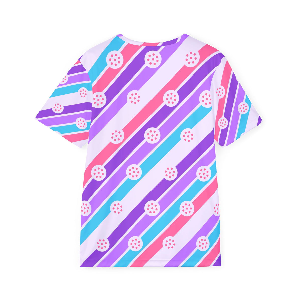 Pickleball Lilac Wave Stripe Surge Men's Sports Jersey