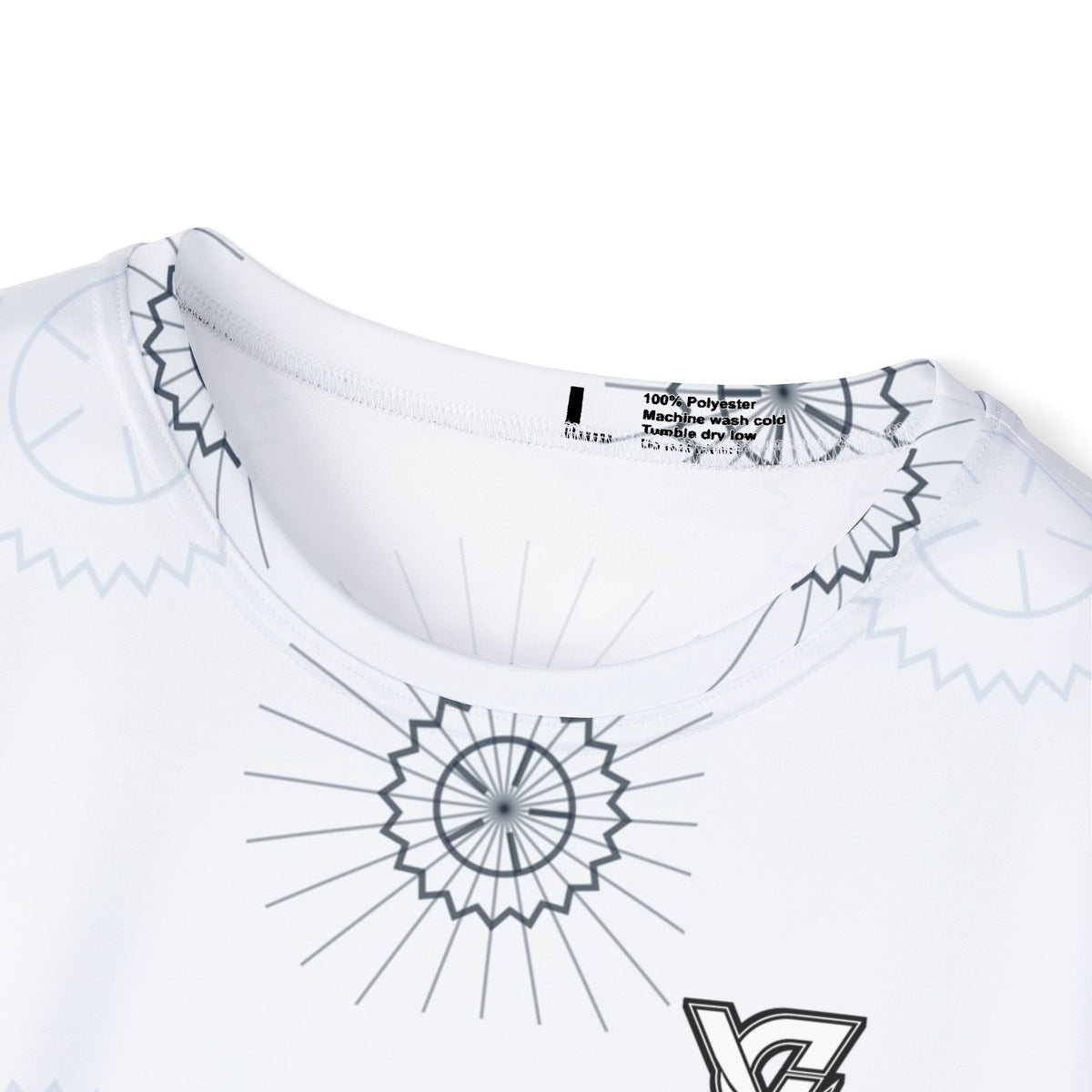 Cycling Arctic White Chainring Men's Sports Jersey
