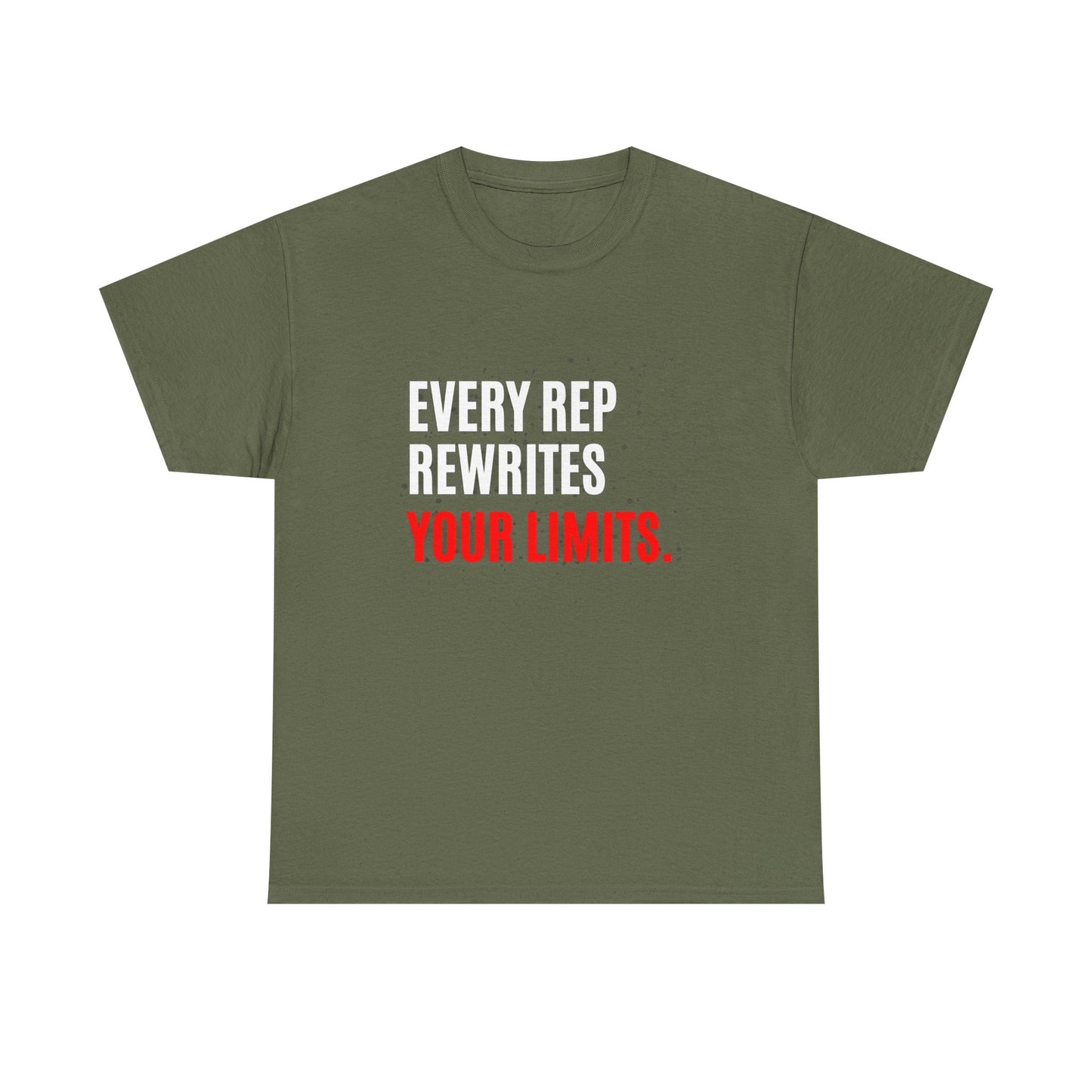 Every Rep Rewrites Your Limits | Motivational Gym T-Shirt