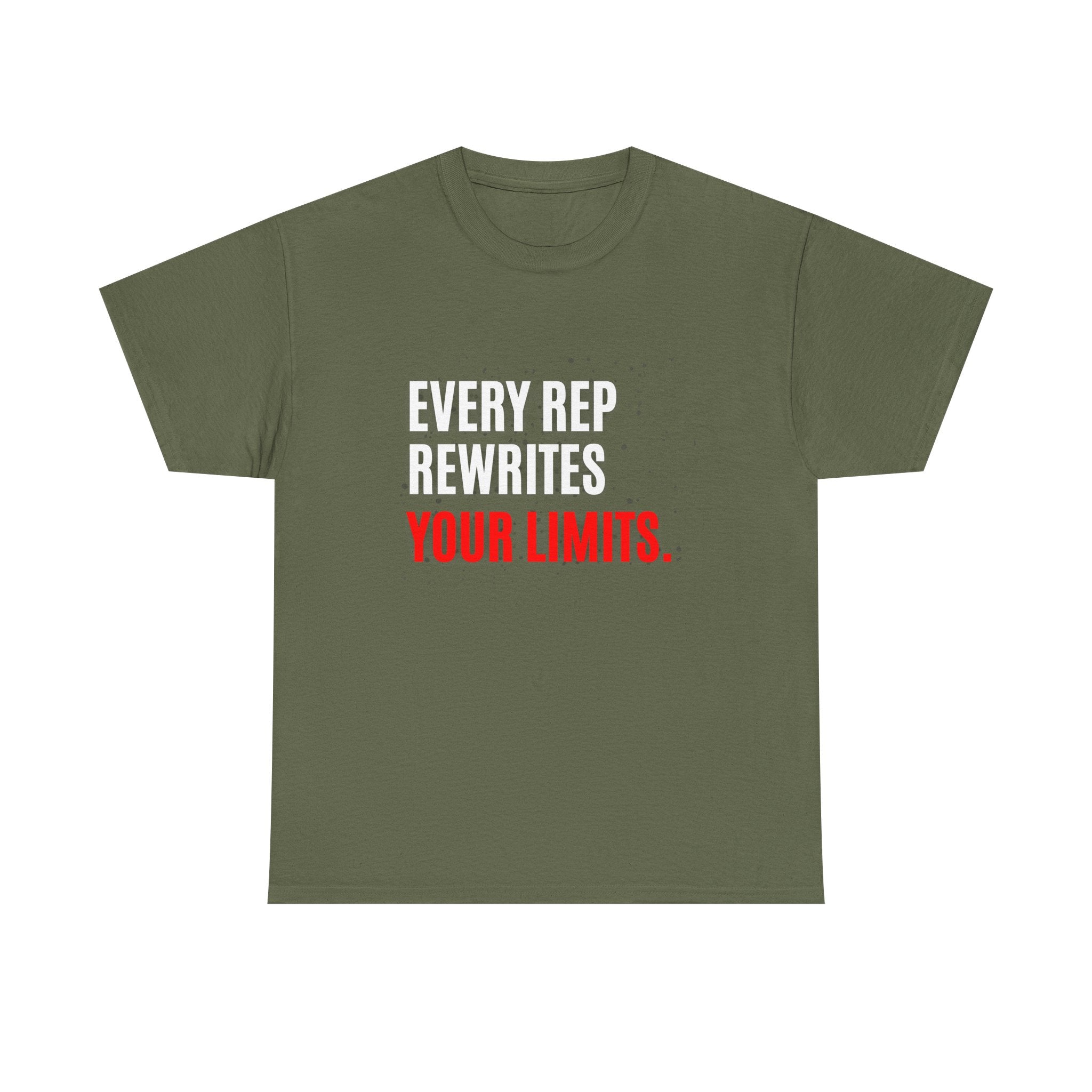 Every Rep Rewrites Your Limits | Motivational Gym T-Shirt