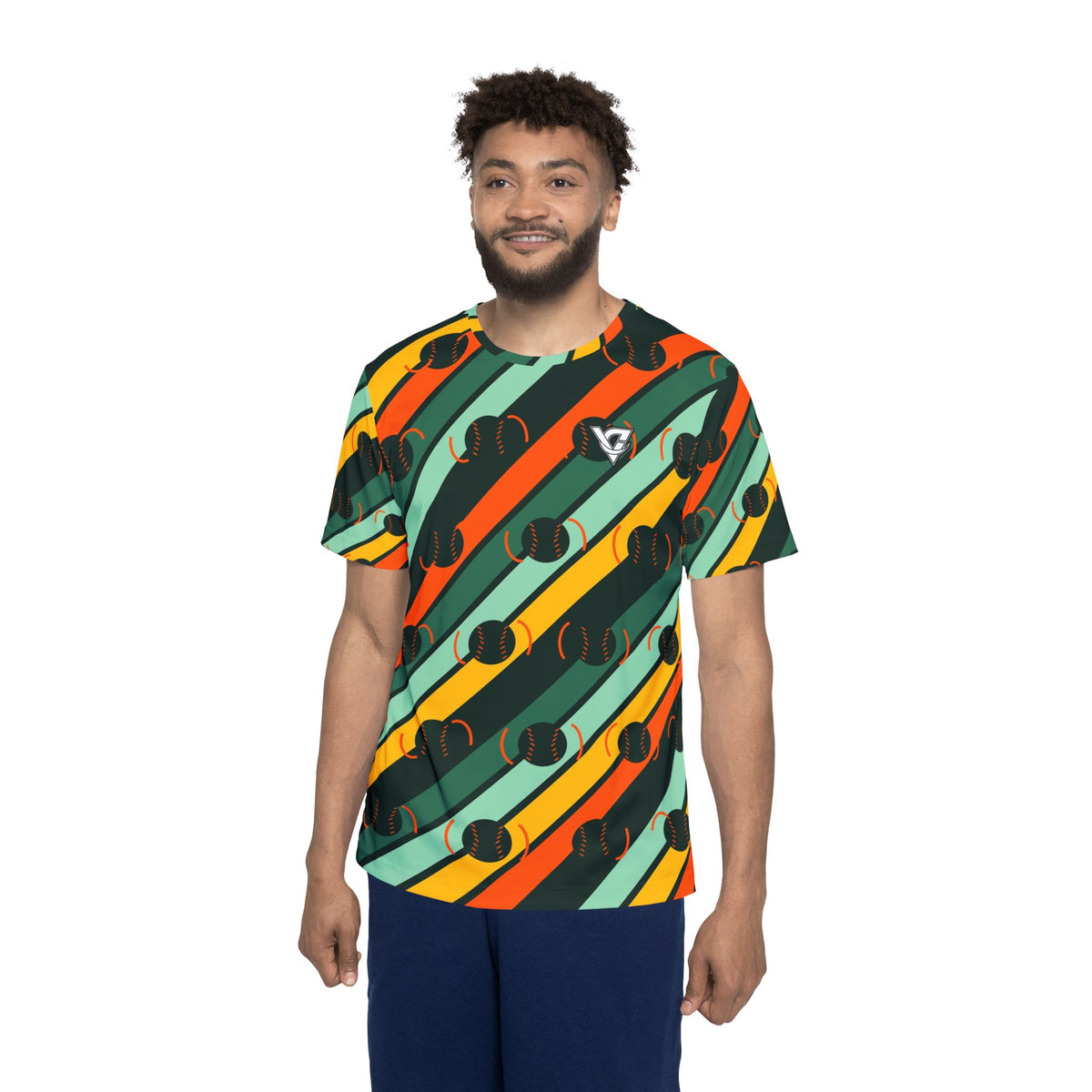 Baseball & Softball Jungle Juice Stripe Surge Men's Sports Jersey
