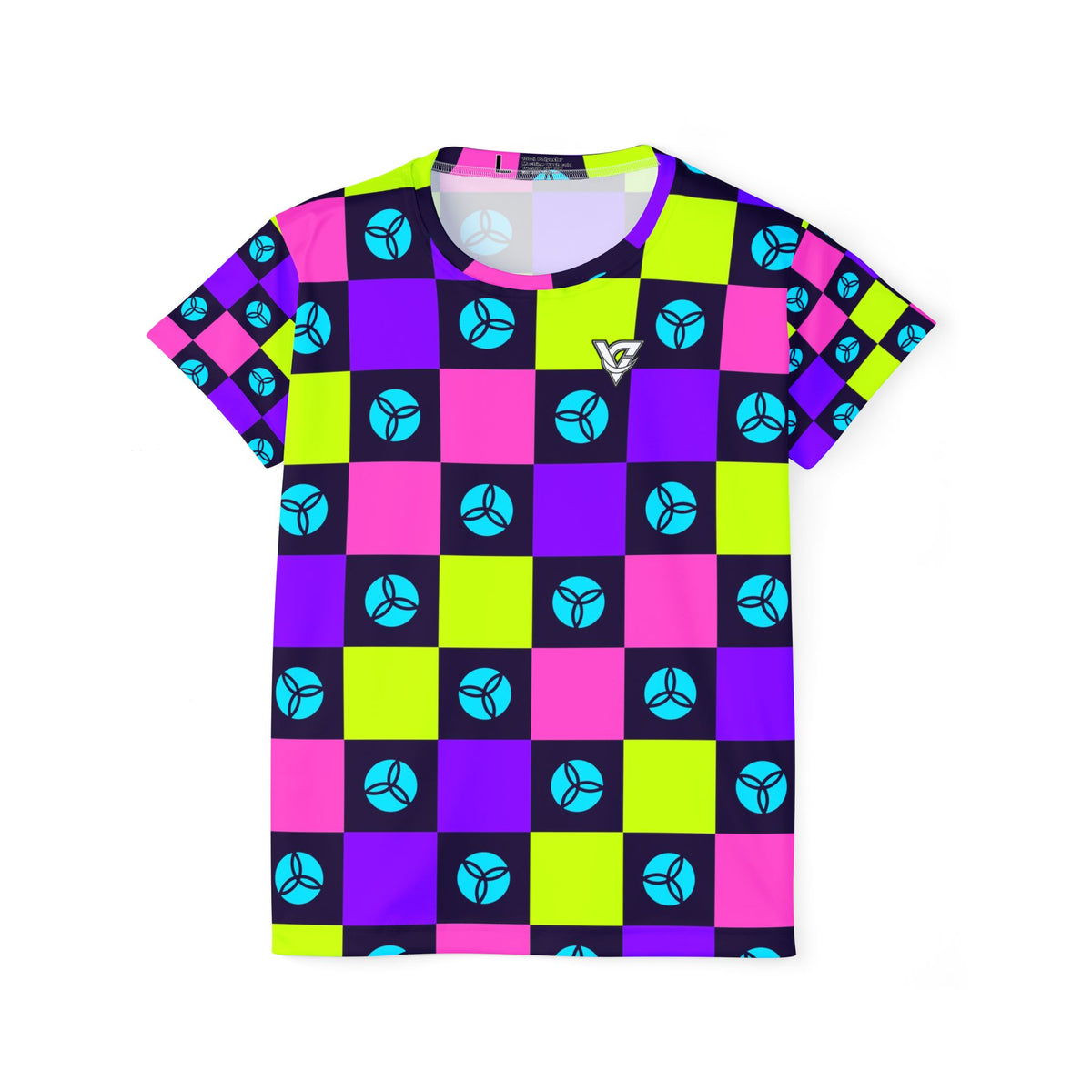 Volleyball Violet Volt Checker Drive Women's Sports Jersey