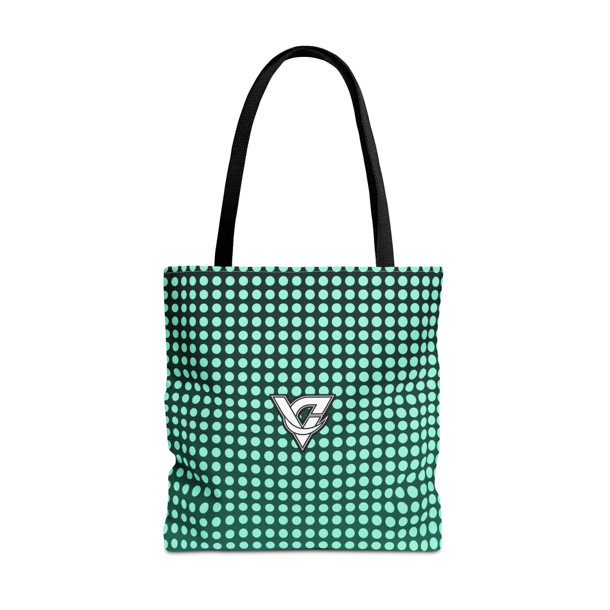 Mint Halftone Tote Bag — All-Over Print Gym & Everyday Tote