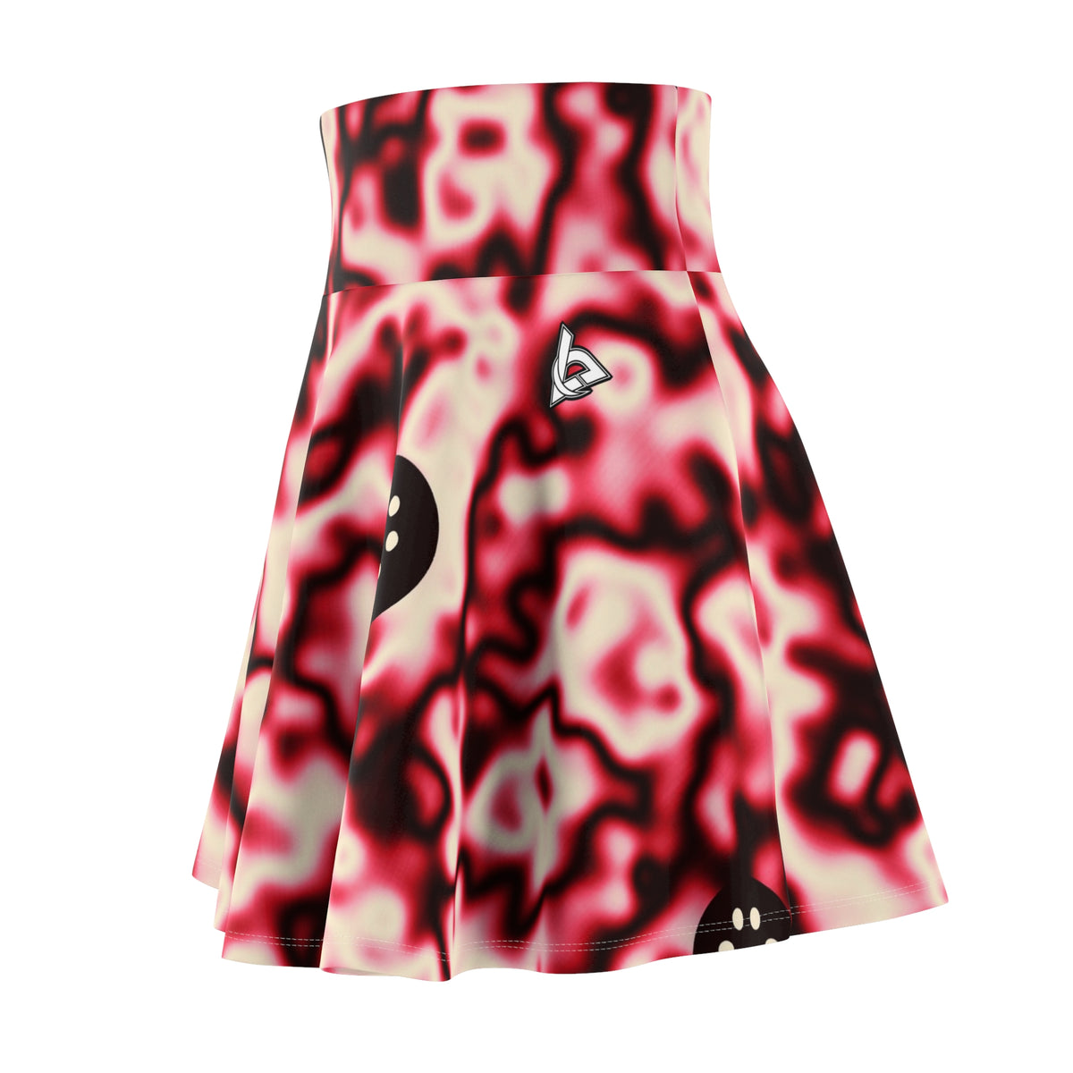 Pickleball Ruby Rush Marble Flow Women's Athletic Skater Skirt