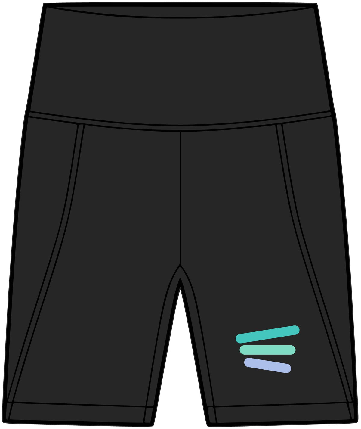 Lagoon Balance | Women's Biker Shorts with Pockets