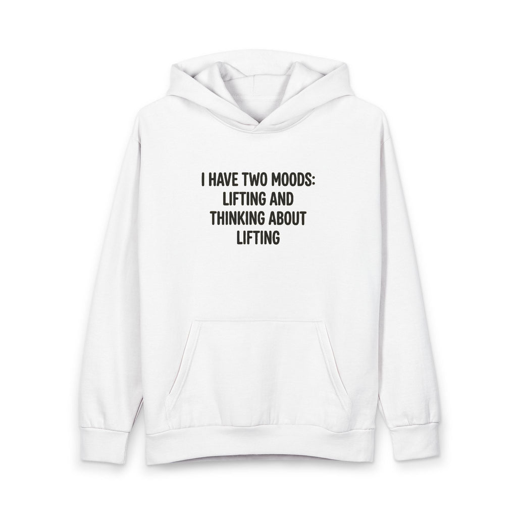 Hoodie “I Have Two Moods: Lifting and Thinking About by Vantacore Athletics, view 2